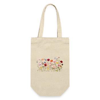 Wildflower Meadow – Natural Watercolor Blooms - Gift Bag for Bottles - nature - Front