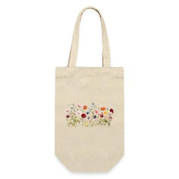 Wildflower Meadow – Natural Watercolor Blooms - Gift Bag for Bottles - nature - Front