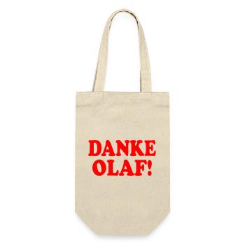 Thank you olaf - Gift Bag for Bottles - nature - Front