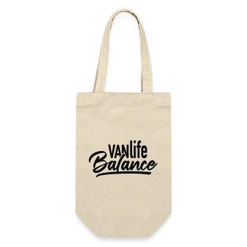 VANlifeBalance - Geschenkbeutel für Flaschen - Natur - Vorne