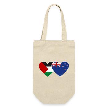 Drapeau de la Palestine et de la Nouvelle-Zélande - Sac à bouteille - nature - Devant