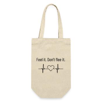 Feel it - Gift Bag for Bottles - nature - Front