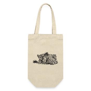 LEOPARD - Geschenkbeutel für Flaschen - Natur - Vorne