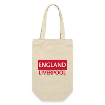 England's Lira Currency Symbol in Red and Black - Gift Bag for Bottles - nature - Front
