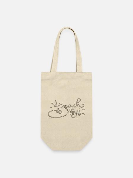Sommer Beach Crew Logo - Geschenkbeutel für Flaschen - Natur