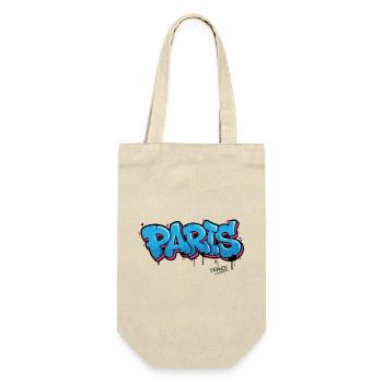 Graffiti Style Paris Stadtkunst Grafik - Geschenkbeutel für Flaschen - Natur - Vorne