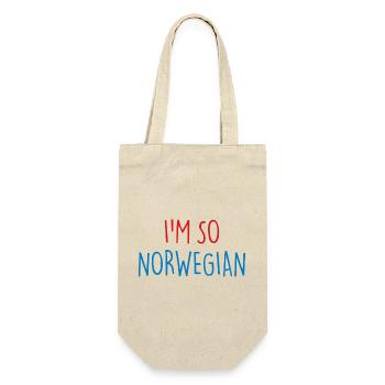 I'm so Norwegian Norway Norway - Gift Bag for Bottles - nature - Front