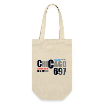 Chicago Streetwear Vintage Badge Design - Gift Bag for Bottles - nature - Front