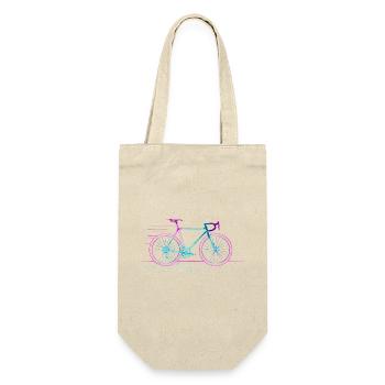 Vélo néon rétro en lignes - Sac à bouteille - nature - Devant