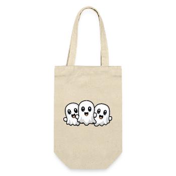 Ghosts Halloween Cute Comic - Gift Bag for Bottles - nature - Front