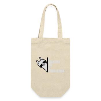 I Identify As A Probllama Cool Lama Problem Spruch - Gift Bag for Bottles - nature - Front