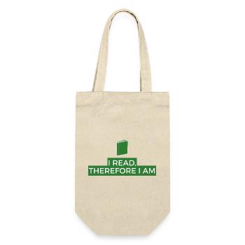 Je lis donc je suis livre philosophie - Sac à bouteille - nature - Devant
