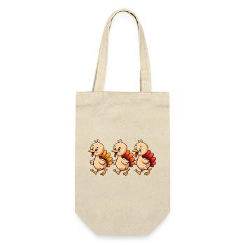 Thanksgiving Truthahn Baby - Geschenkbeutel für Flaschen - Natur - Vorne