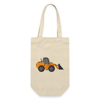 Bagger - Geschenkbeutel für Flaschen - Natur - Vorne