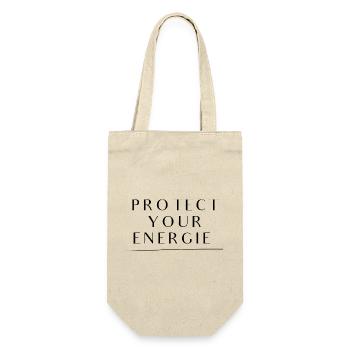 Protect Your Energy – Mindset Shirt - Gift Bag for Bottles - nature - Front