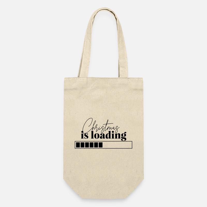 Christmas is loading - Gift Bag for Bottles - nature