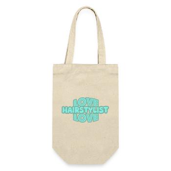 Cadeau pour coiffeur - Sac à bouteille - nature - Devant