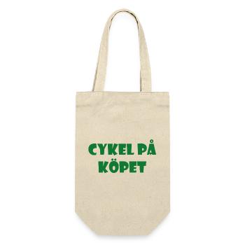 Bicycle in the Bargain – Text Design - Gift Bag for Bottles - nature - Front
