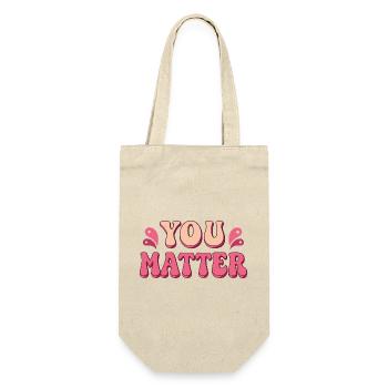 You Matter Pop Art Typography - Gift Bag for Bottles - nature - Front