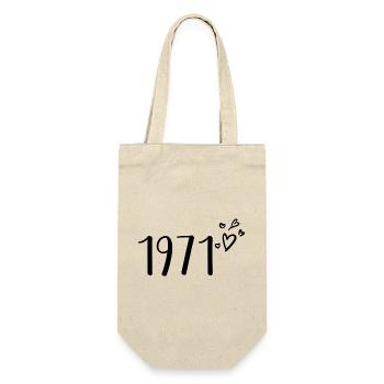 1971 - Geschenkbeutel für Flaschen - Natur - Vorne