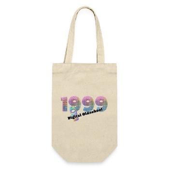 1999 – Digitale Schwelle - Geschenkbeutel für Flaschen - Natur - Vorne