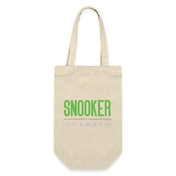 Snooker – Lasst uns die Jungs auf die Bühne bringen - Geschenkbeutel für Flaschen - Natur - Vorne