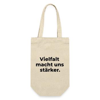 Diversity makes us stronger – Cohesion Statemen - Gift Bag for Bottles - nature - Front