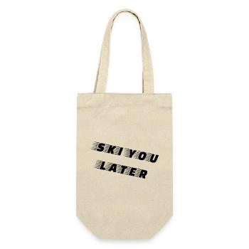 SKI YOU LATER – Funny ski saying - Gift Bag for Bottles - nature - Front