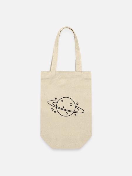 Planet - Geschenkbeutel für Flaschen - Natur