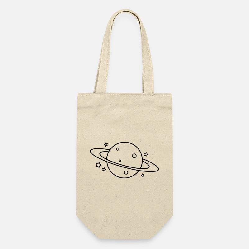 Planet - Geschenkbeutel für Flaschen - Natur
