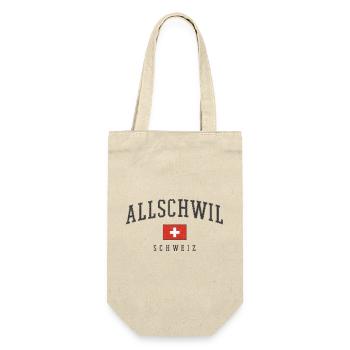Logo Allschwil drapeau suisse - Sac à bouteille - nature - Devant