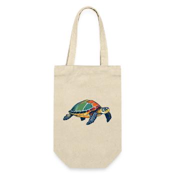 Colorful Sea Turtle Pop Art - Gift Bag for Bottles - nature - Front