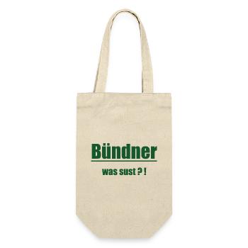 Bündner Wortwitz Grün Graphic - Sac à bouteille - nature - Devant