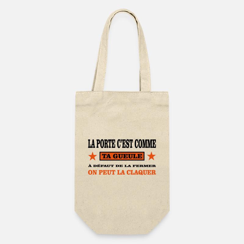 Shut up - Gift Bag for Bottles - nature