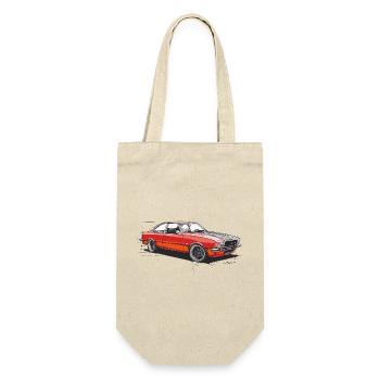 Red Vintage Coupe Car - Gift Bag for Bottles - nature - Front
