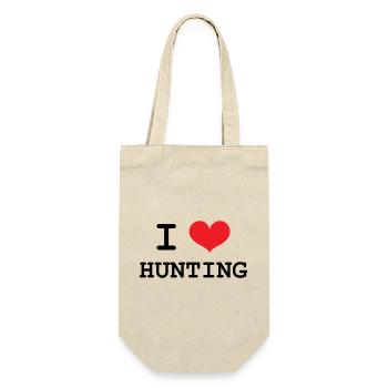 J’aime chasser - chasse - Sac à bouteille - nature - Devant