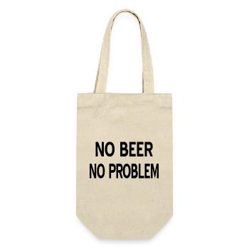 Bier - Geschenkbeutel für Flaschen - Natur - Vorne