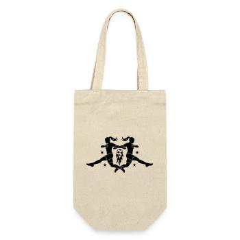 Silhouette féminine de football - Sac à bouteille - nature - Devant