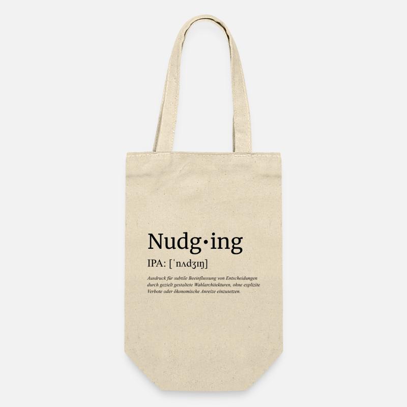 Nudging - Geschenkbeutel für Flaschen - Natur