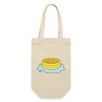 Paddling pool with puddle / leaky paddling pool - Gift Bag for Bottles - nature - Front