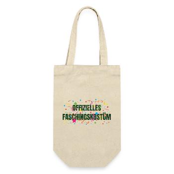 Offizielles Faschingskostüm - Geschenkbeutel für Flaschen - Natur - Vorne