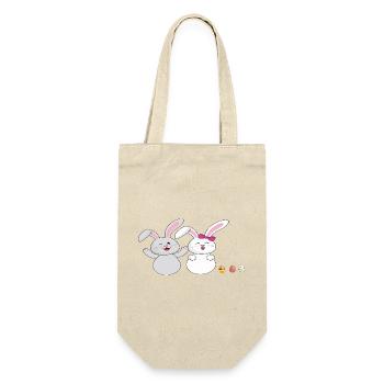 Cuddly bunny - Gift Bag for Bottles - nature - Front
