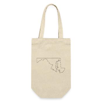 Maryland outline map - Gift Bag for Bottles - nature - Front