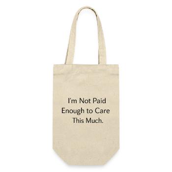 I don't care Statement - Gift Bag for Bottles - nature - Front