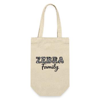 ZEBRA Family, pour une famille de zèbres hpi - Sac à bouteille - nature - Devant