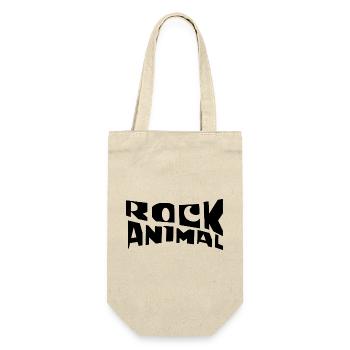 Typographie des animaux rocheux design du logo - Sac à bouteille - nature - Devant