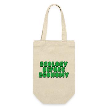 ecology before economy - Gift Bag for Bottles - nature - Front