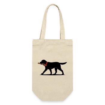 Labrador Retriever Play Fetch Black Lab - Gift Bag for Bottles - nature - Front