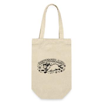 Deutschland Capybara - Geschenkbeutel für Flaschen - Natur - Vorne