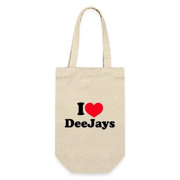 I Love DeeJays - Gift Bag for Bottles - nature - Front